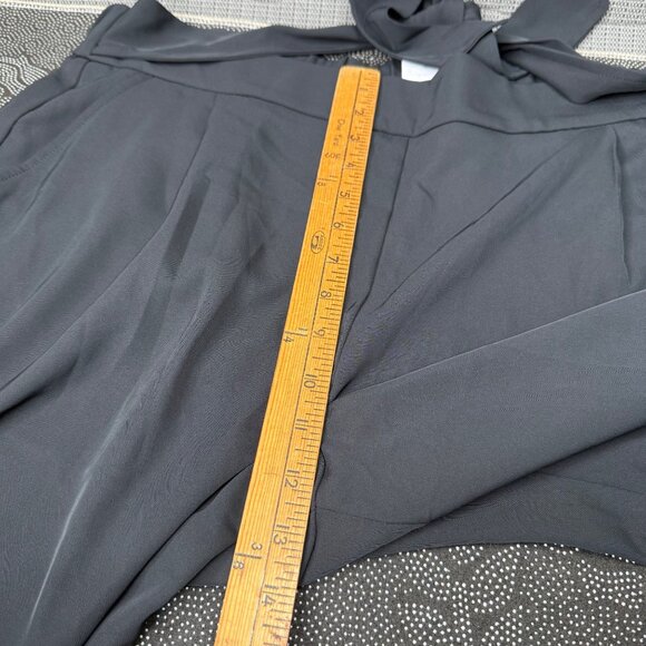 Time And Tru Womens Size XL Black Wide Leg Soft Pants Stretchy Waist Office Wear - Picture 6 of 10